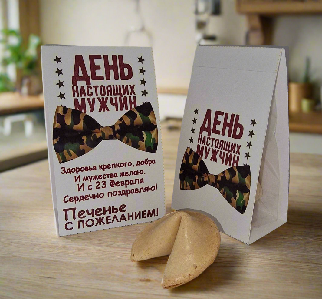 Печенька с пожеланием "День настоящих мужчин!", 5 г