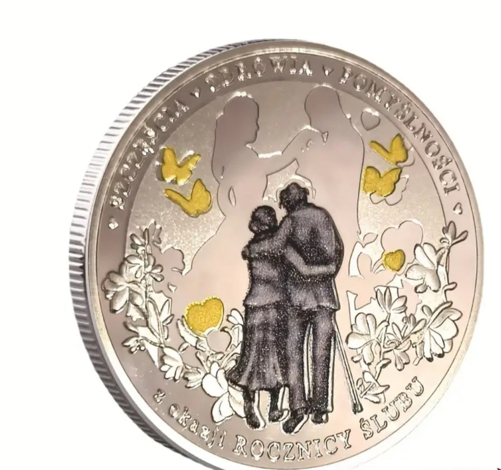 Монета к годовщине свадьбы