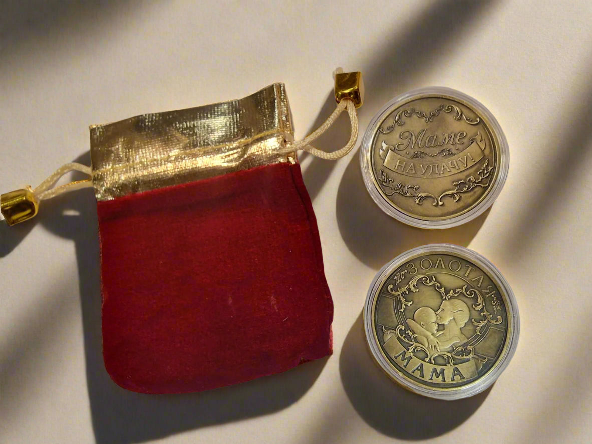 монета для мамы, подарок маме, подарок на день Матери