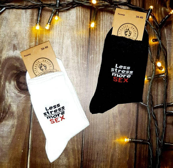 Носки с прикольной надписью