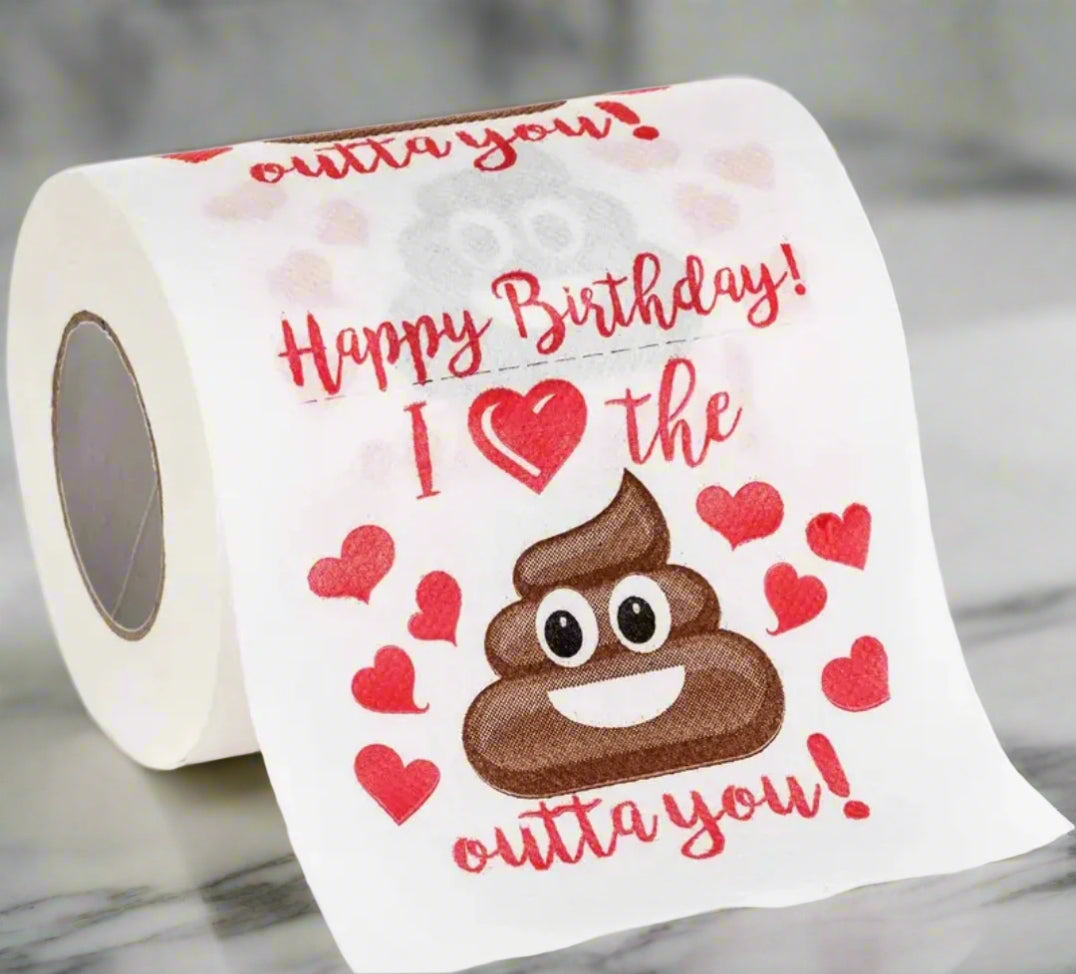 Туалетная бумага с прикольной надписью