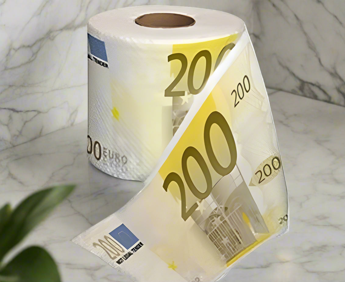 Туалетная бумага с евро