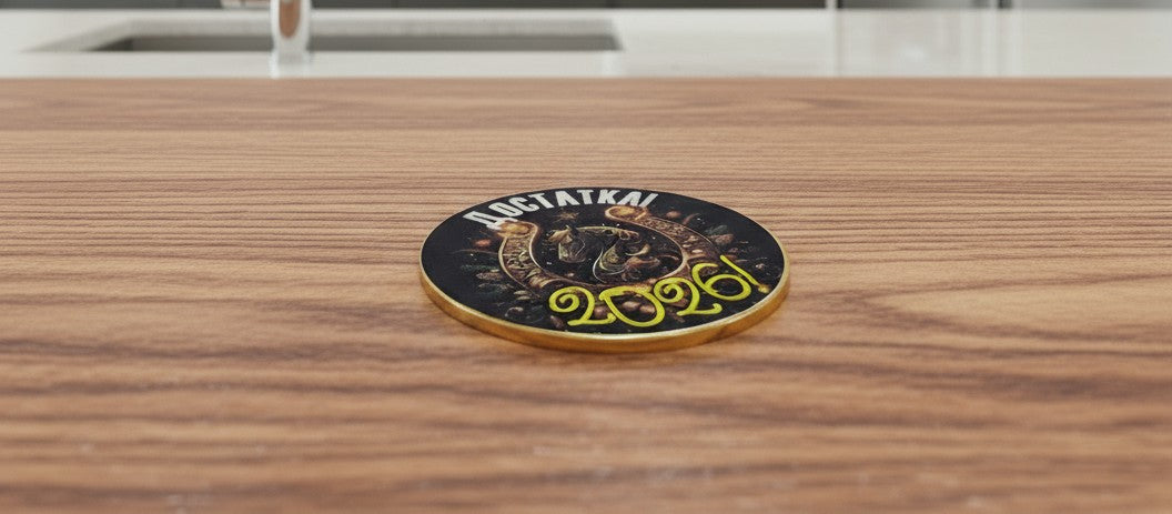 Šokolaadist uusaasta medal "Küllus! 2026!"