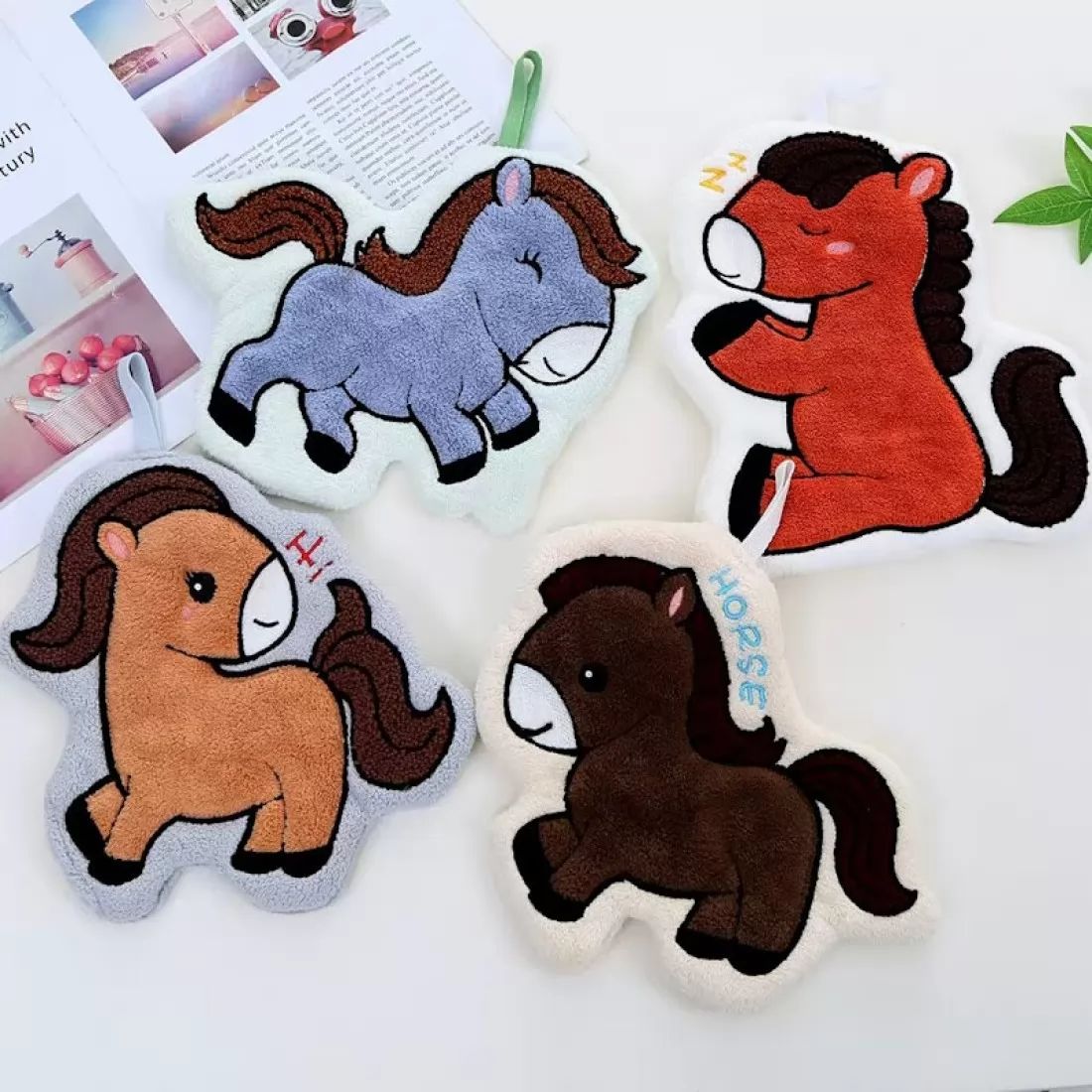 Кухонная прихватка из микрофибры с рисунком Пони, 22 х 25 см