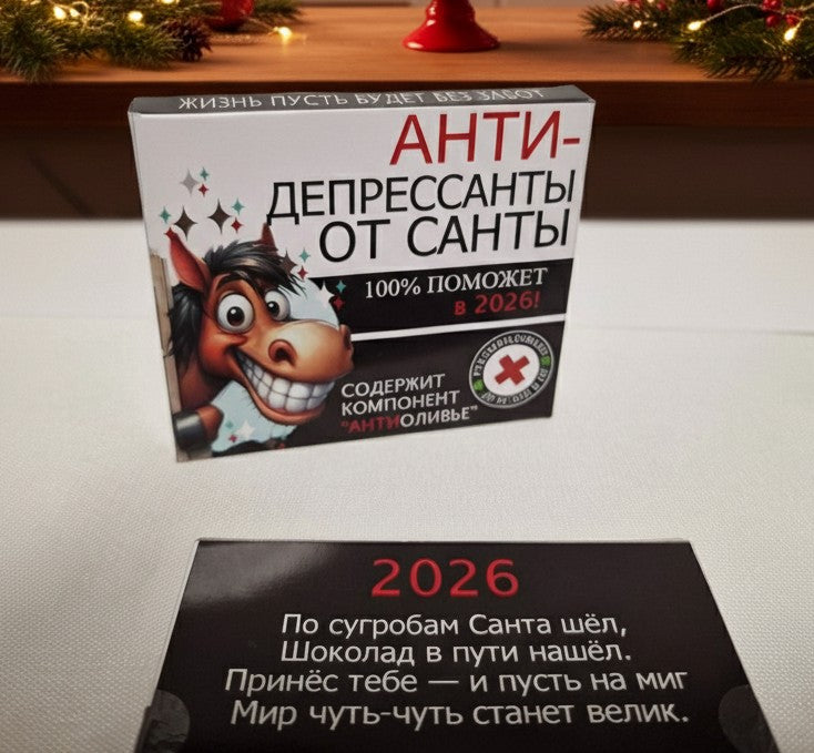 Новогодний молочный шоколад