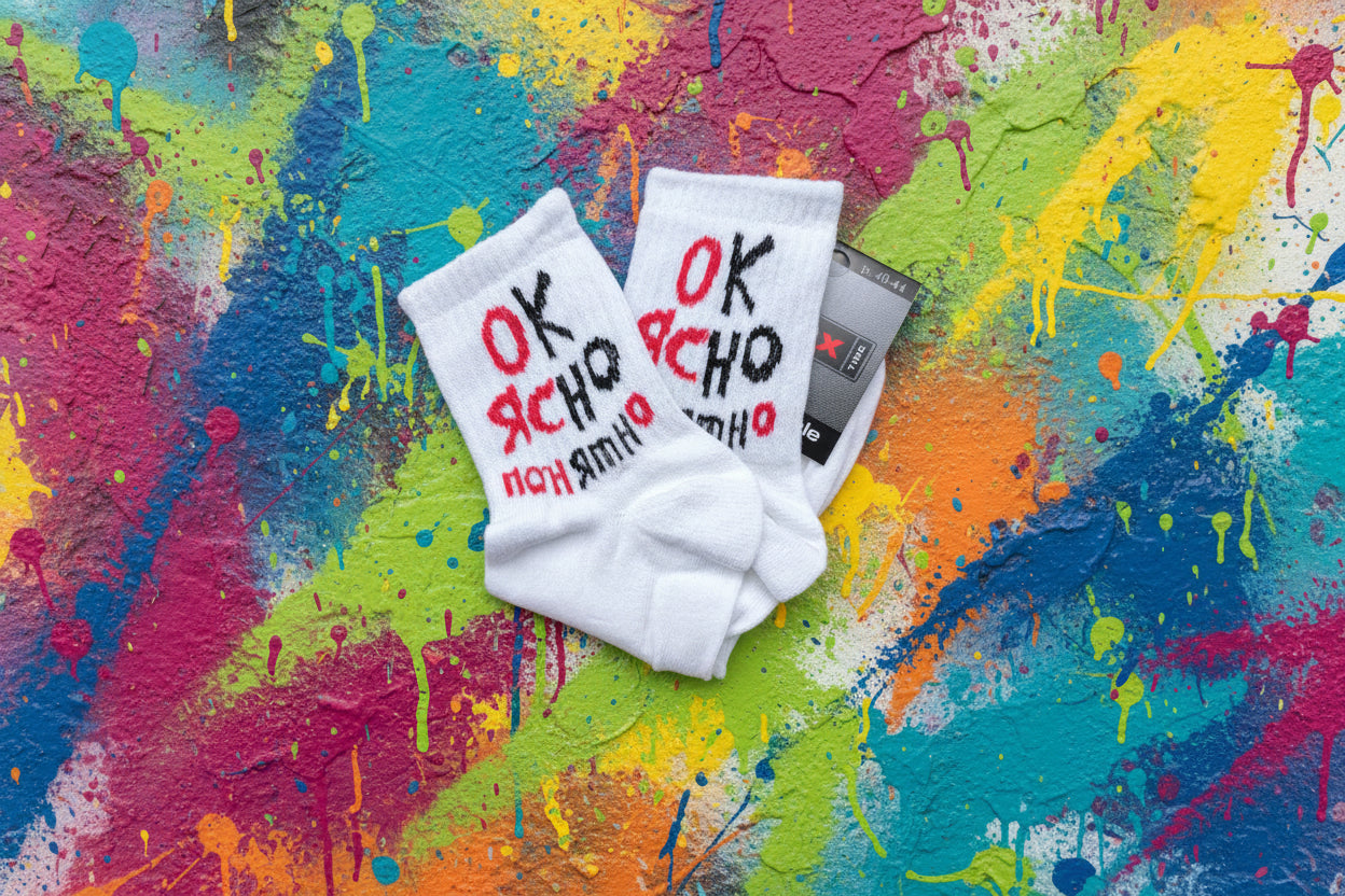 Носки с прикольной надписью