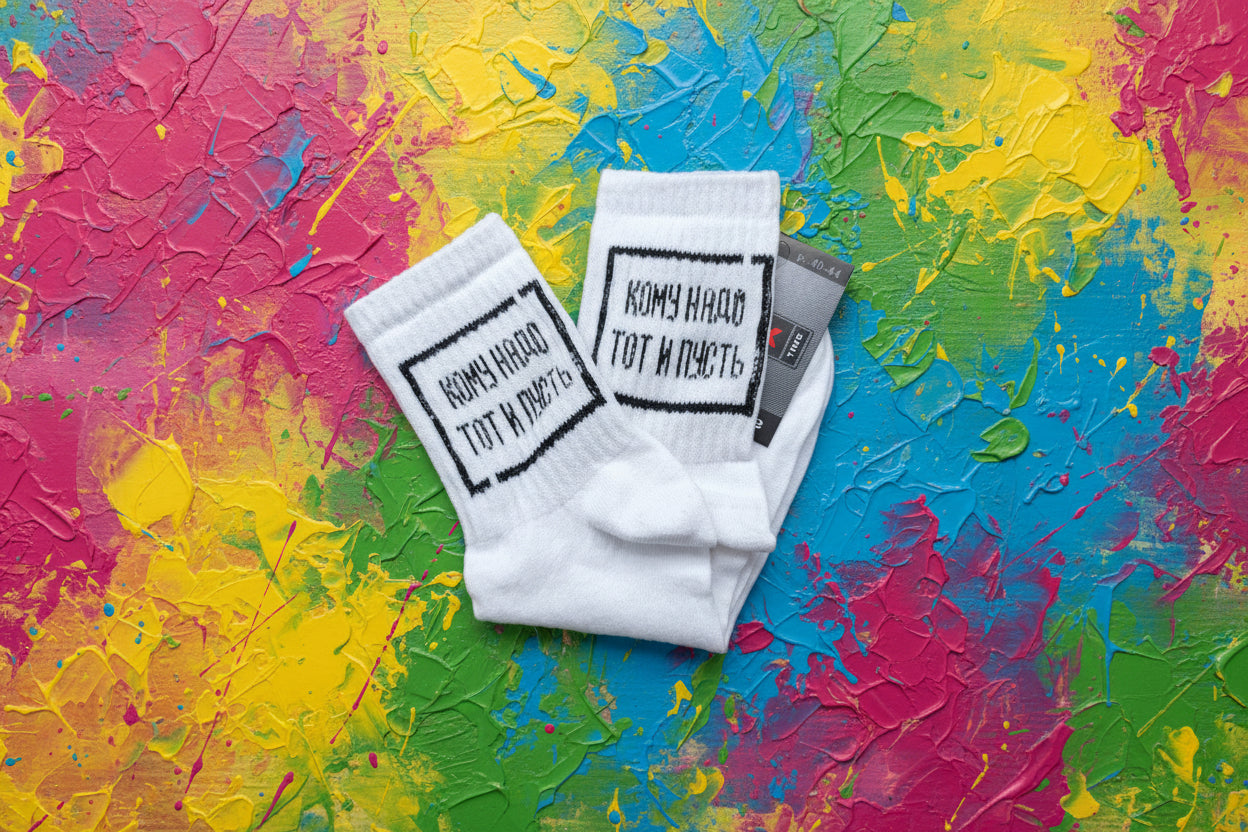 Носки с прикольной надписью