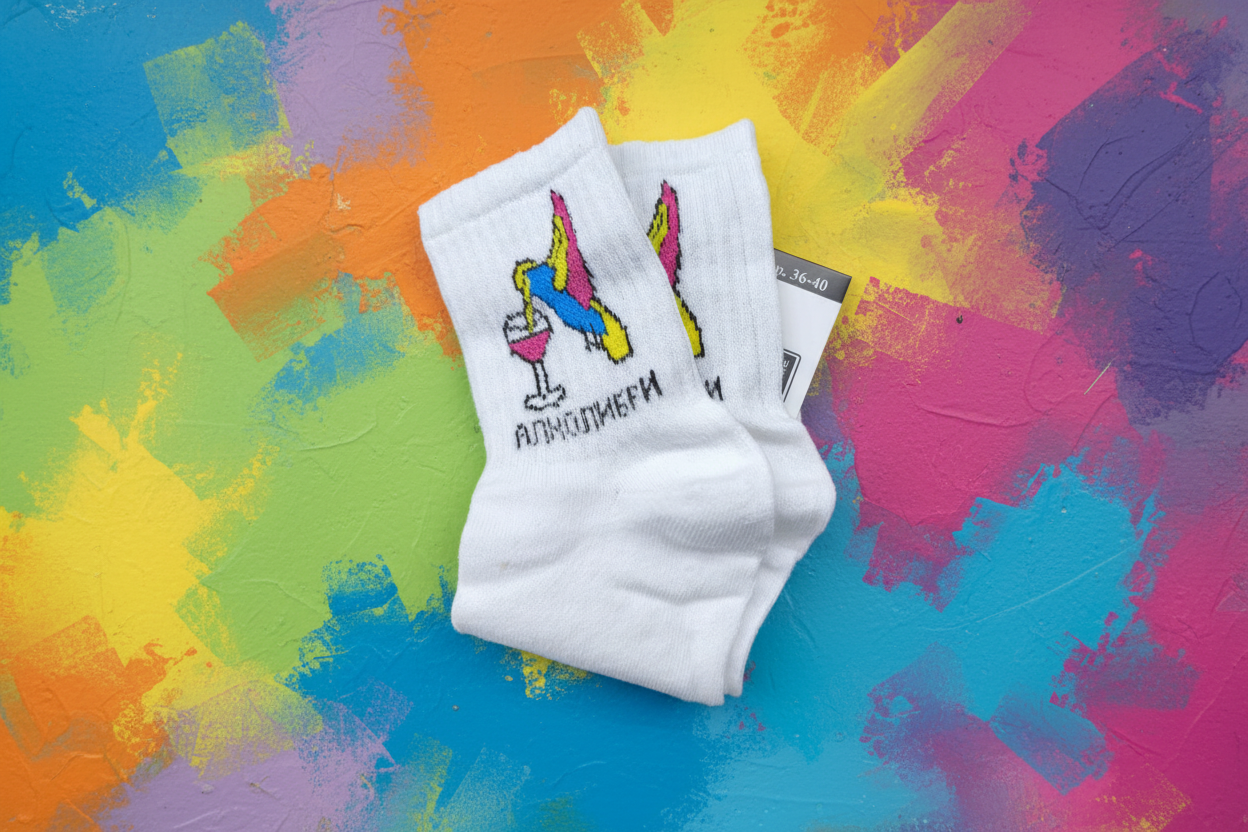 Носки с прикольной надписью