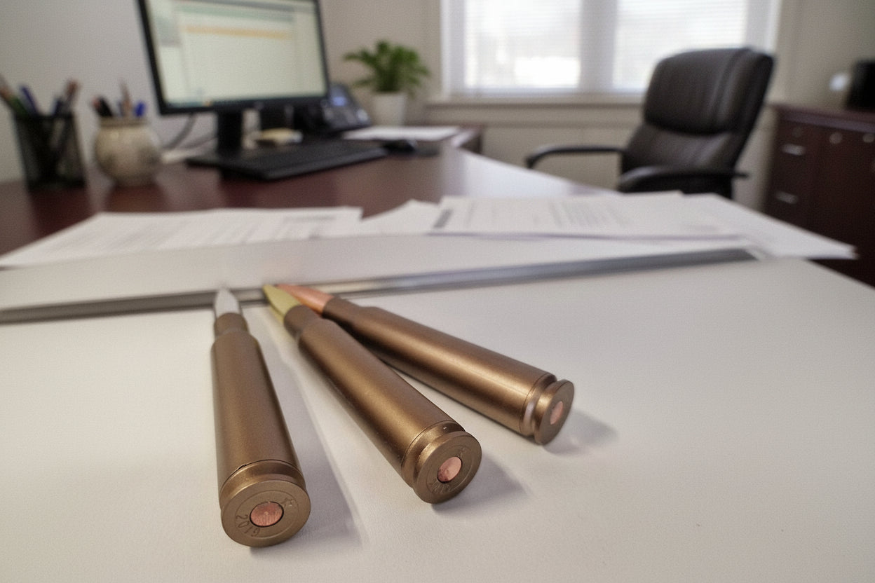 Ручка в виде патрона