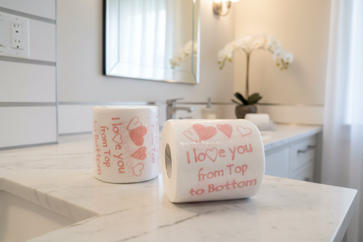 Туалетная бумага с прикольной надписью