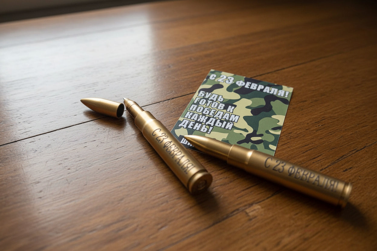 Ручка в форме патрона