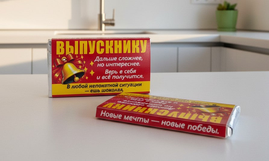 Шоколад - подарок выпускнику
