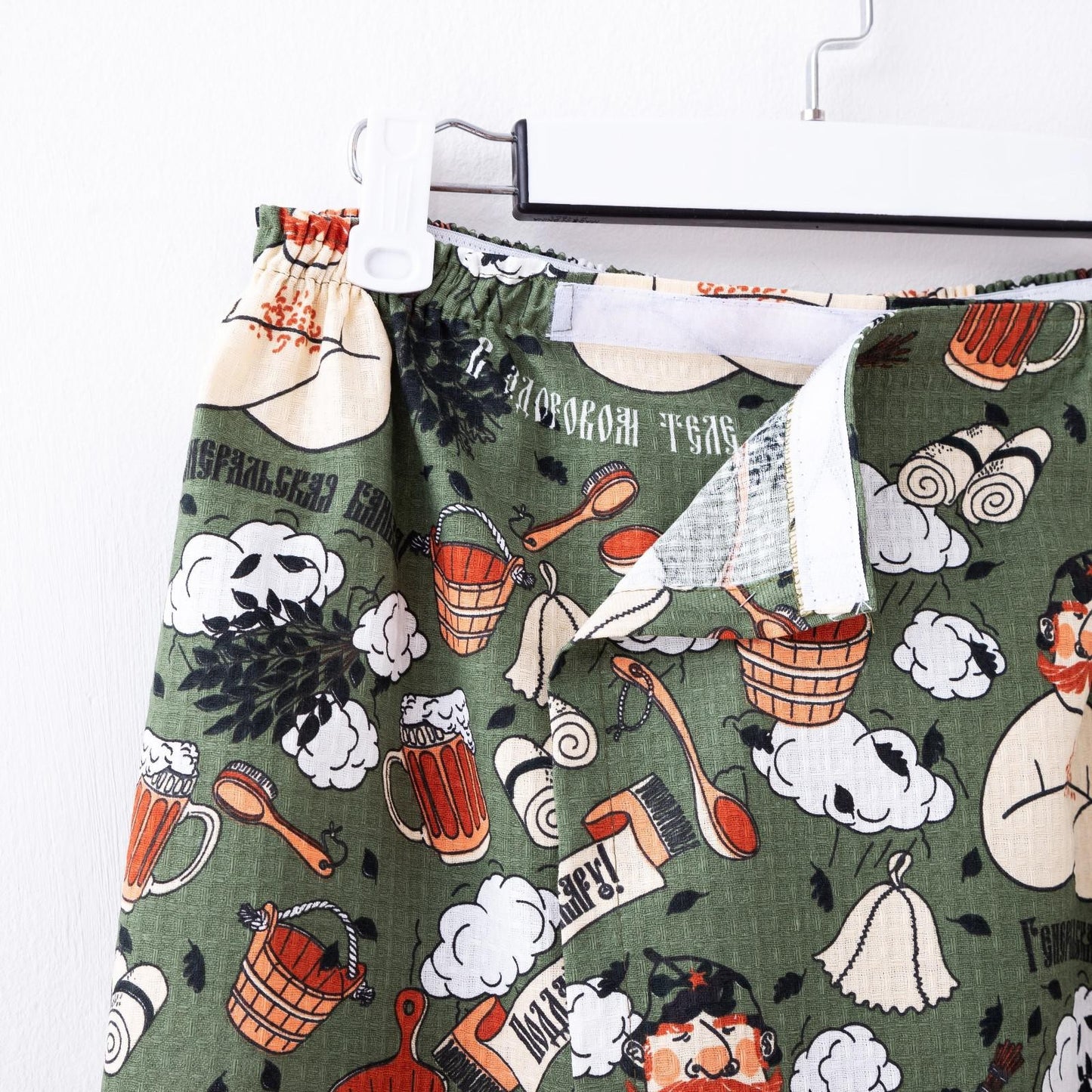 Набор для сауны "Генеральская банька": килт 75 х 144 см + шапка