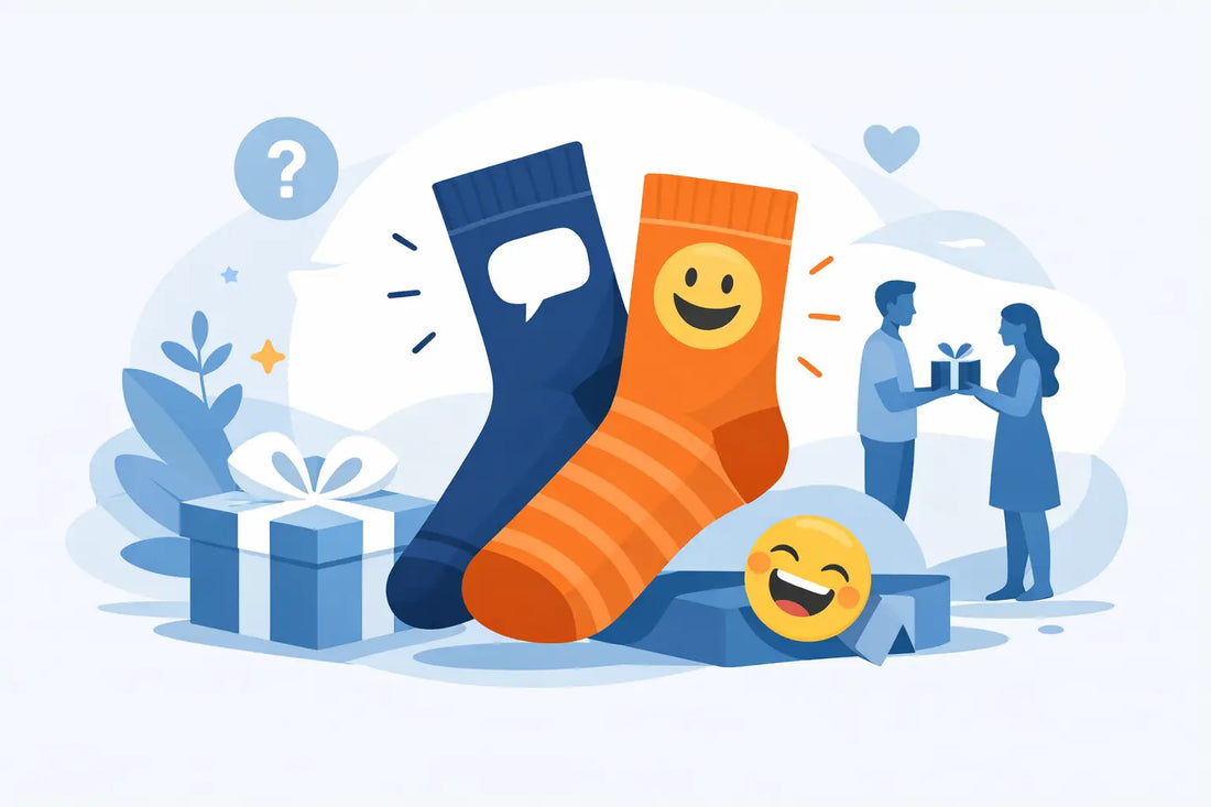 Смешные носки с надписью — подарок, который работает