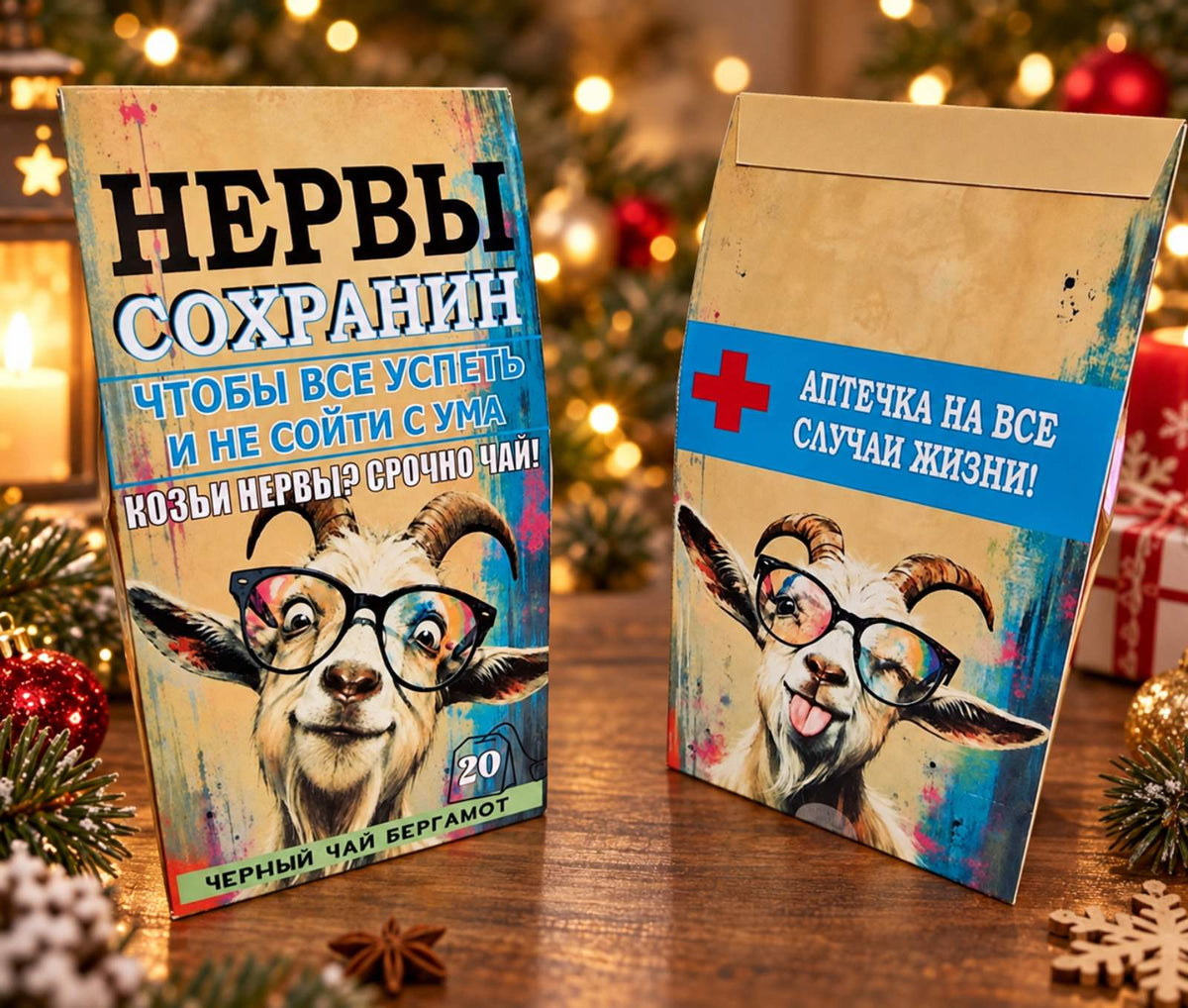 Черный чай с бергамотом «Нервы Сохранин», 20 пак.