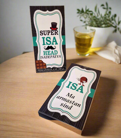 Шоколад папе, подарок папе