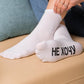 Подарок жене, носки с надписью