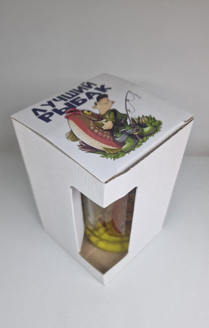 Пивной бокал, подарок рыбаку