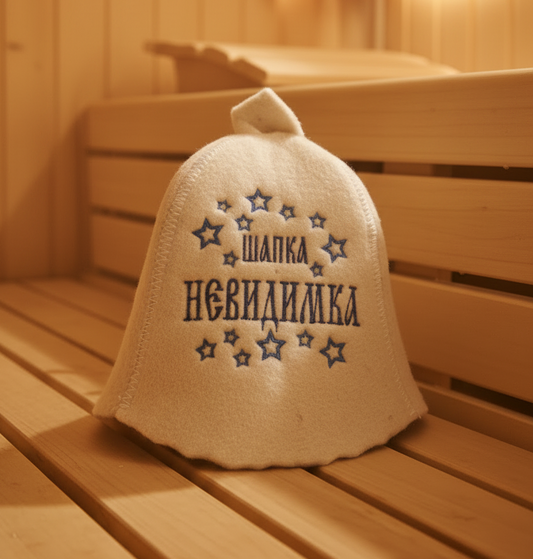 Шапка шерстяная для бани «Невидимка»