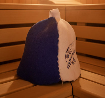 Шапка для бани «Крутой рыбак»