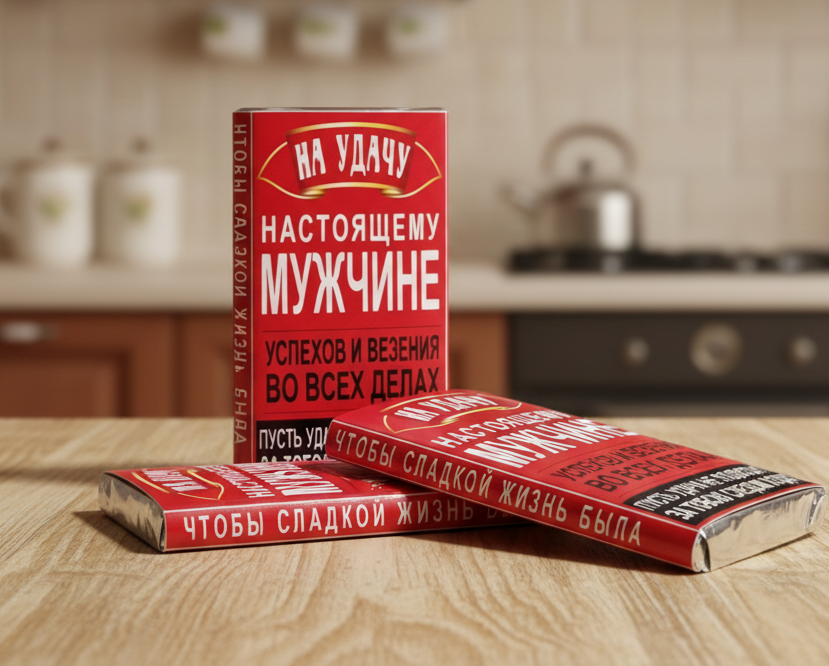 Шоколад «На удачу настоящему мужчине», 15 г