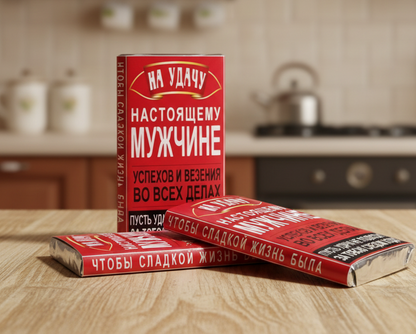 Шоколад «На удачу настоящему мужчине», 15 г