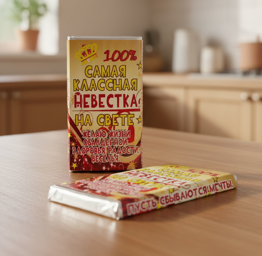 Шоколад «Самая классная невестка на свете», 15 г