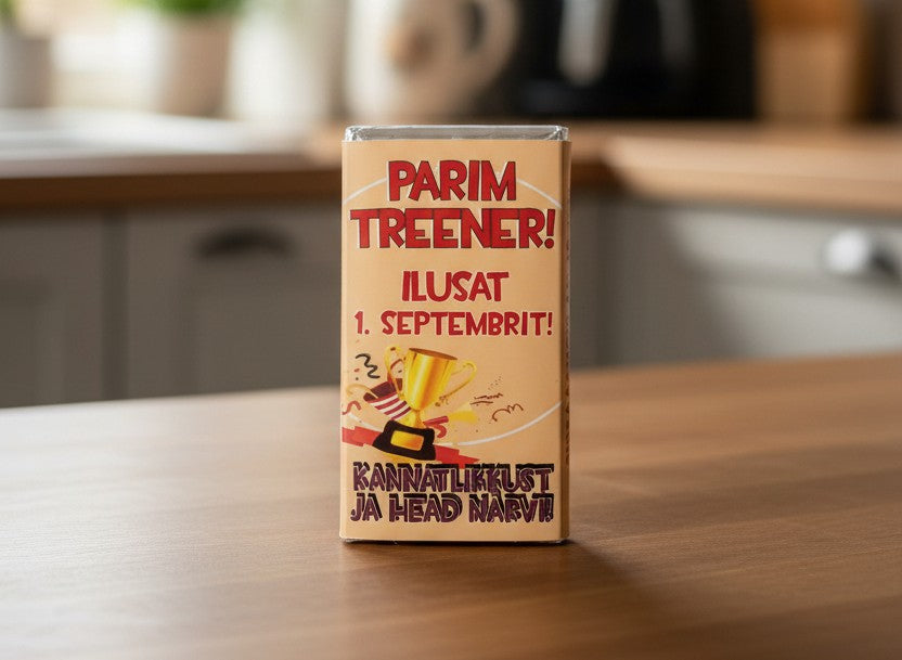 Шоколад «Parim treener!» — подарок тренеру к 1 сентября, 15 г