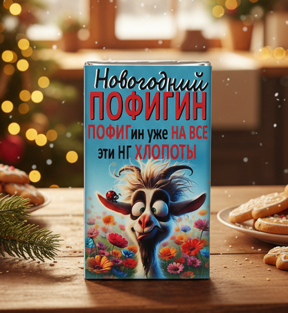 Шоколад «Новогодний Пофигин», 15 г
