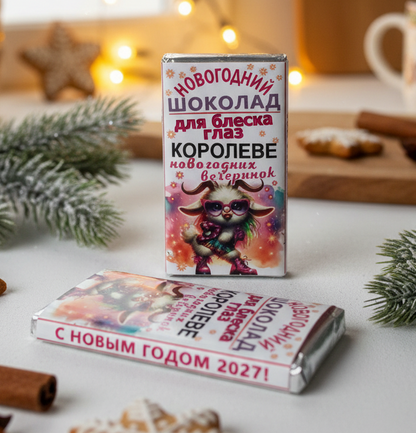 Шоколад «Королеве новогодних вечеринок», 15 г