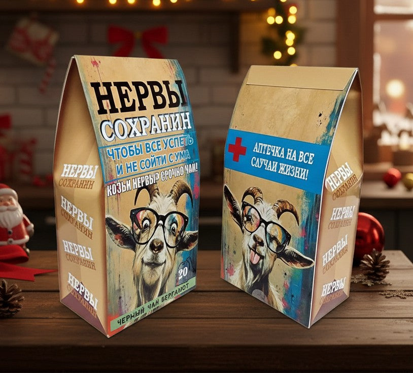 Черный чай с бергамотом «Нервы Сохранин», 20 пак.