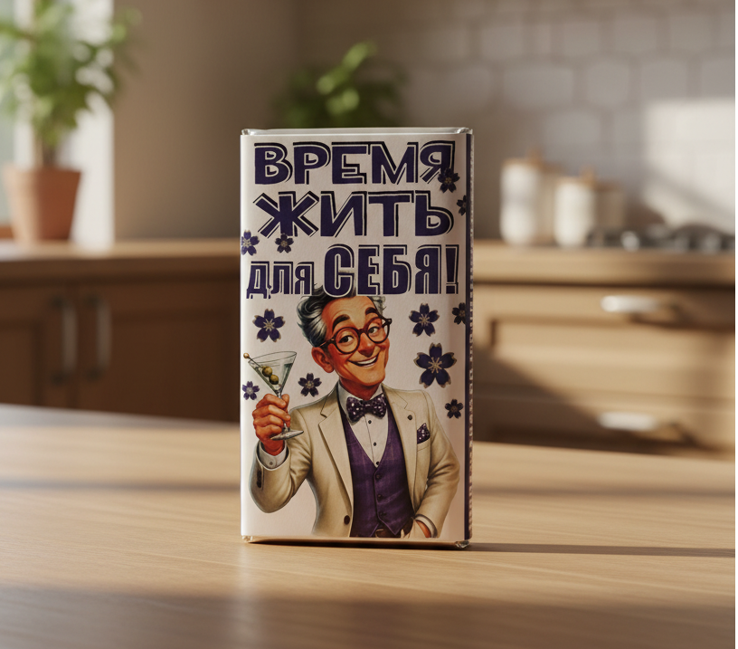 Шоколад «Время жить для себя!», 15 г