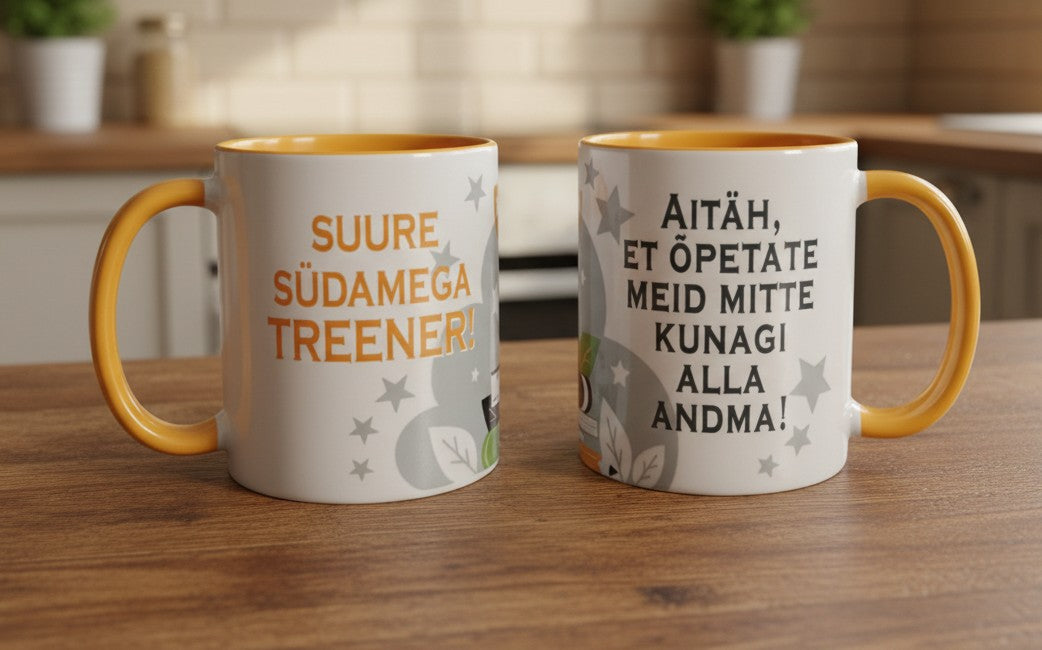 Кружка «Suure südamega treener!», 320 мл