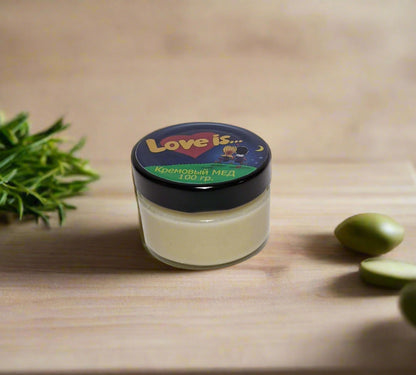 Кремовый мед, подарок на 14 февраля