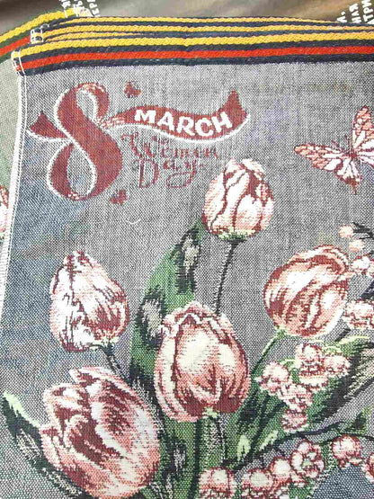 Кухонное льняное полотенце