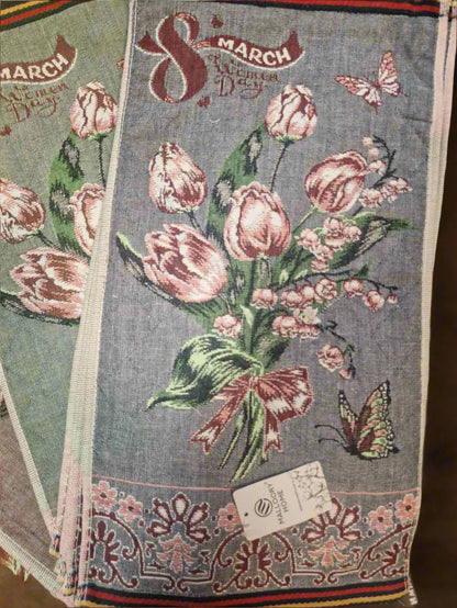 Кухонное льняное полотенце