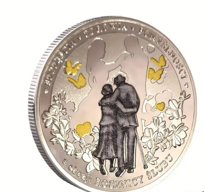 Монета к годовщине свадьбы