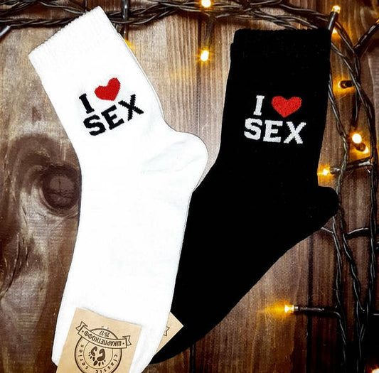Носки "I love SEX", 40-43