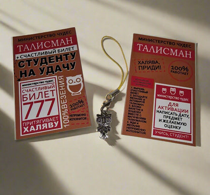 Талисман студенту в виде совы