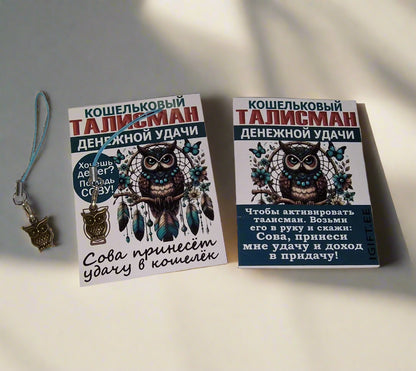 Кошельковый талисман в виде совы