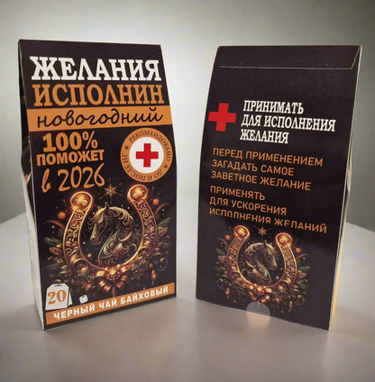 Чай новогодний байховый в пакетиках