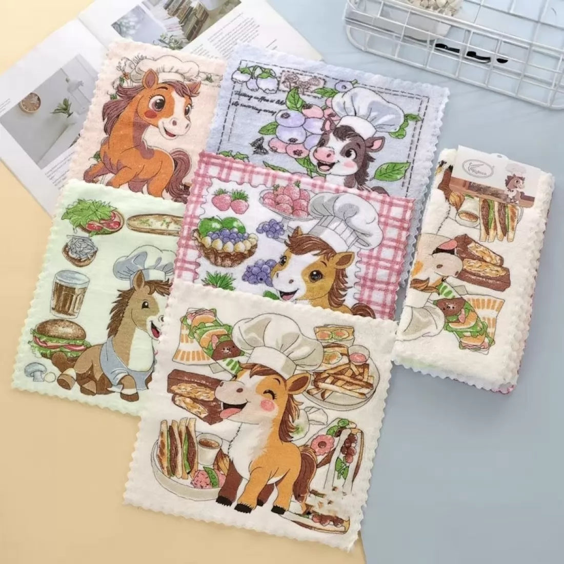 Салфетка из микрофибры с новогодним рисунком