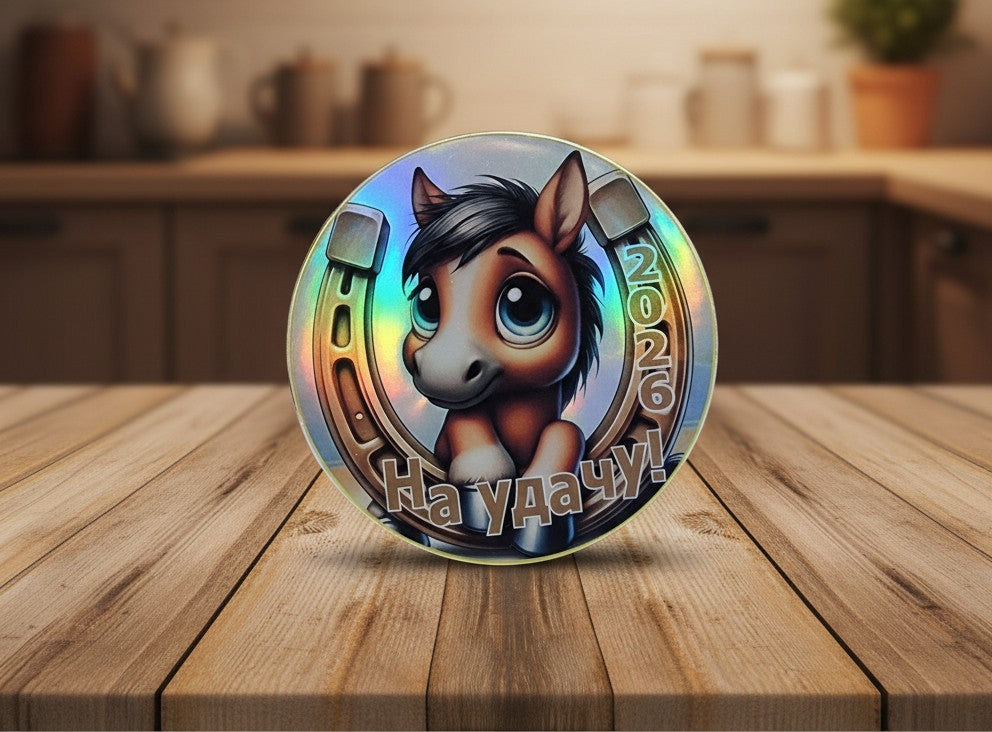 Медаль шоколадная новогодняя "На удачу!"