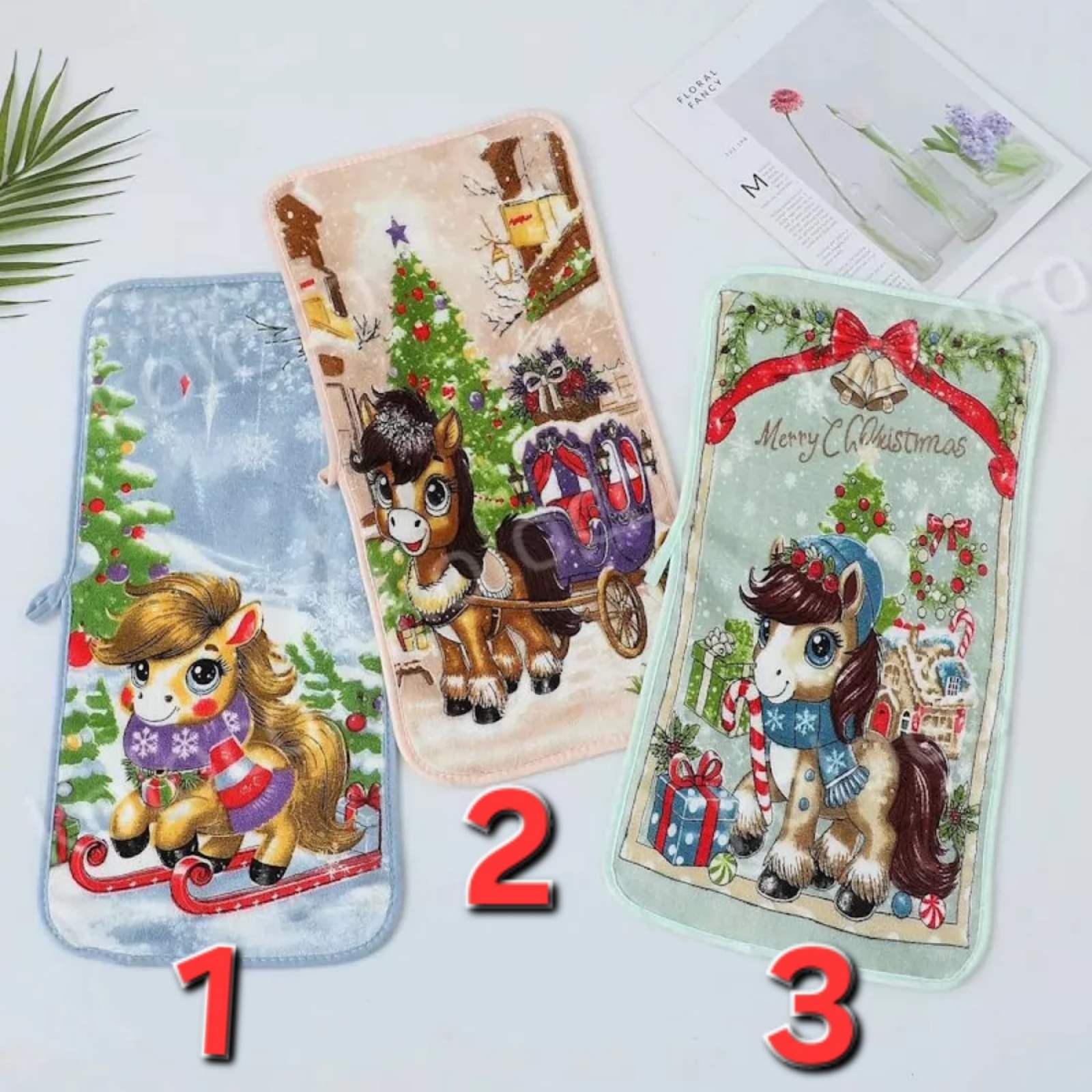 Новогоднее полотенце из микрофибры