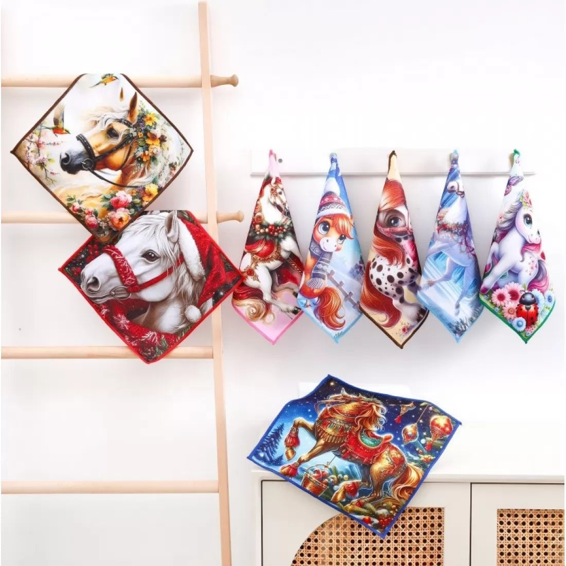 Салфетка из микрофибры с новогодним рисунком