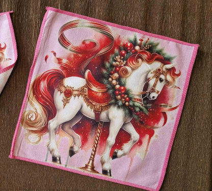 Салфетка из микрофибры с новогодним рисунком