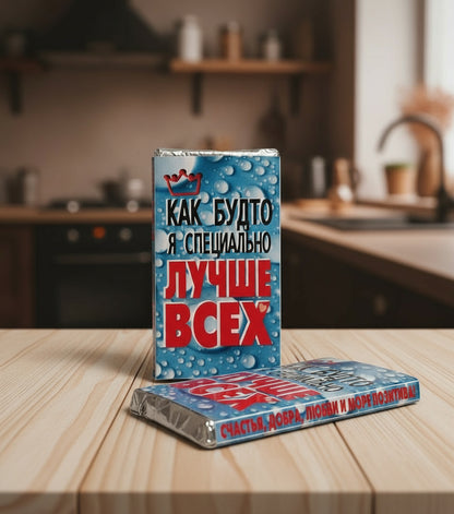 Шоколад с оригинальной надписью