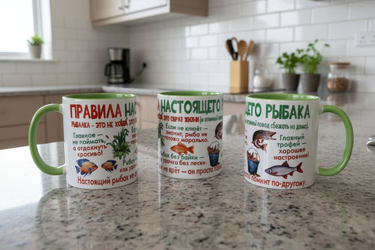 Кружка для рыбака, подарок рыбаку