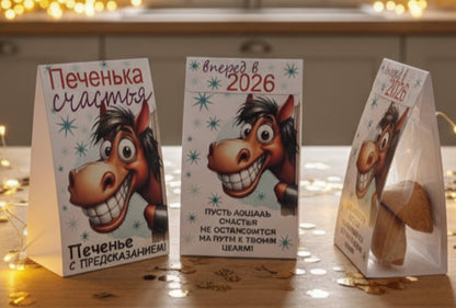 Печенька с предсказанием "Печенька счастья!", 5 г