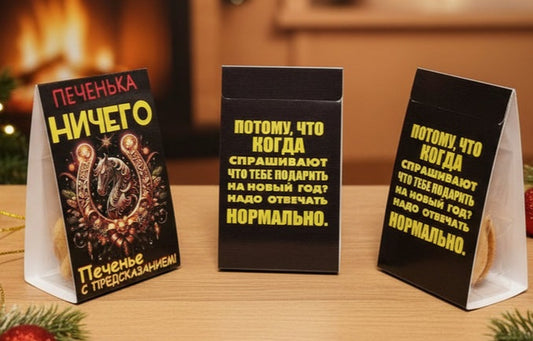 Печенька с предсказанием "НИЧЕГО!", 5 г